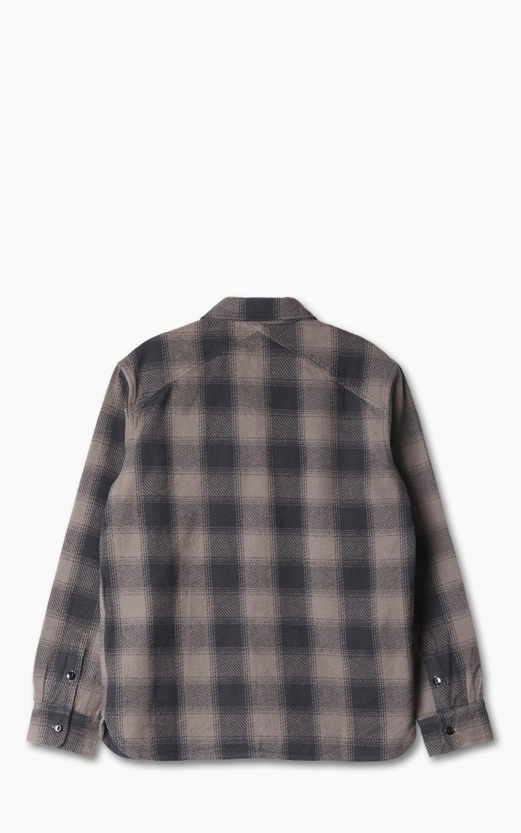 3sixteen Crosscut Flannel Shirt Charcoal Twill Plaid | Cultizm