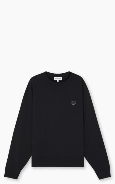 Maison Kitsuné Bold Fox Head Patch Oversize Sweatshirt Black