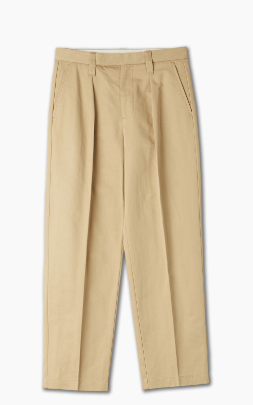 Lemaire One Pleat Pants Kraft Beige