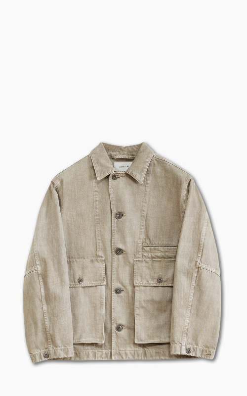 Lemaire Boxy Jacket Heavy Snowy Denim Snow Beige
