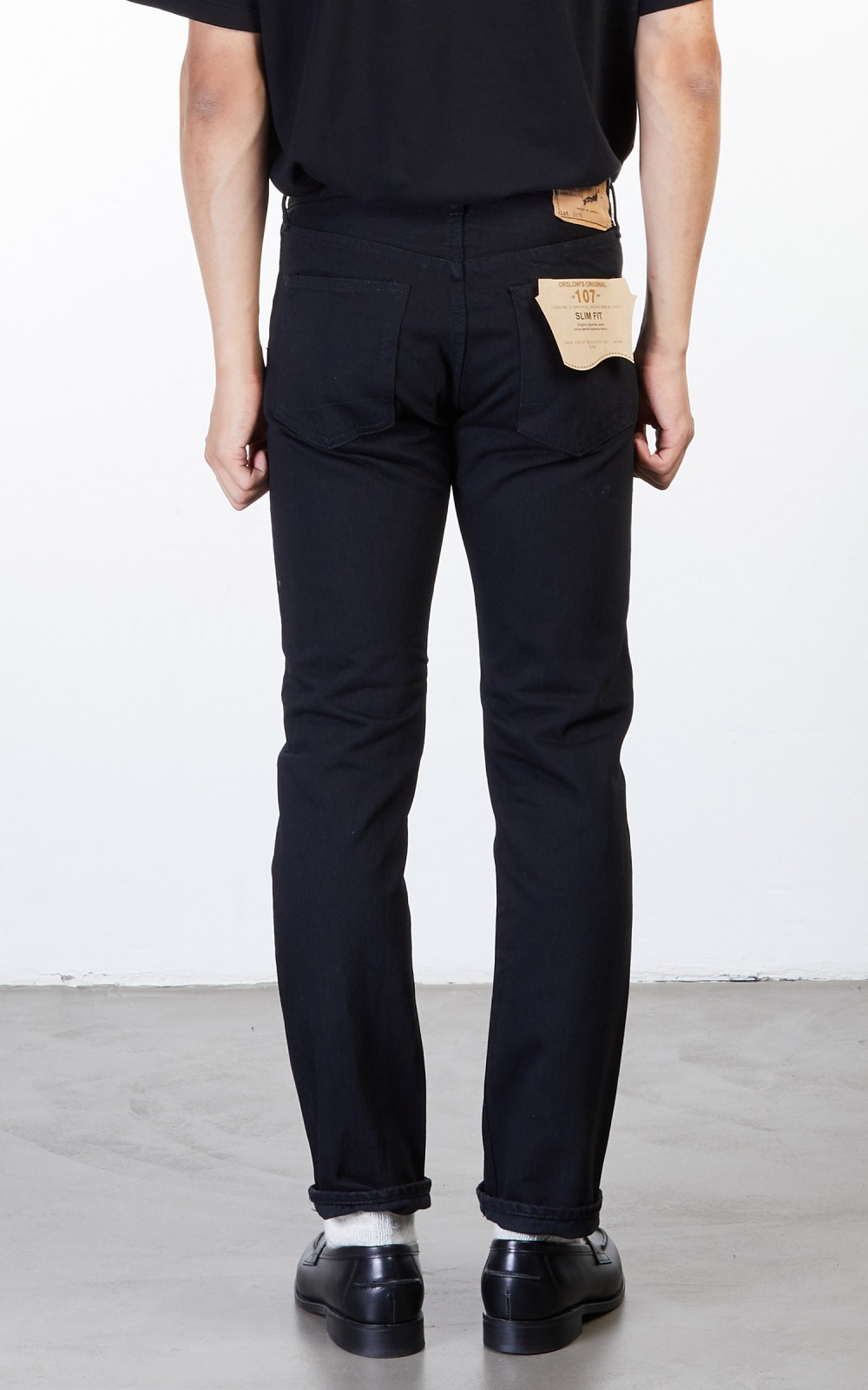 OrSlow Ivy Fit Jeans 107 Black Denim | Cultizm