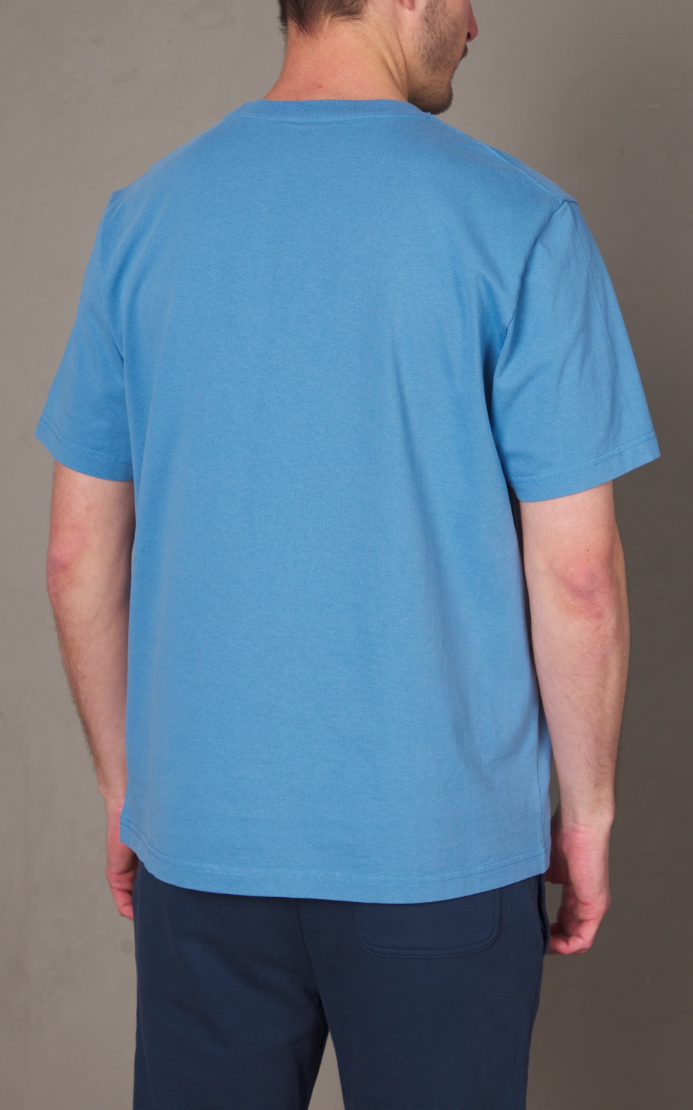 MAISON KITSUNE☆Bold Fox Head Patch コンフォート Tシャツ 青 BOLD FOX HEAD PATCH COMFORT TEE-SHIRT | Maison Kitsuné