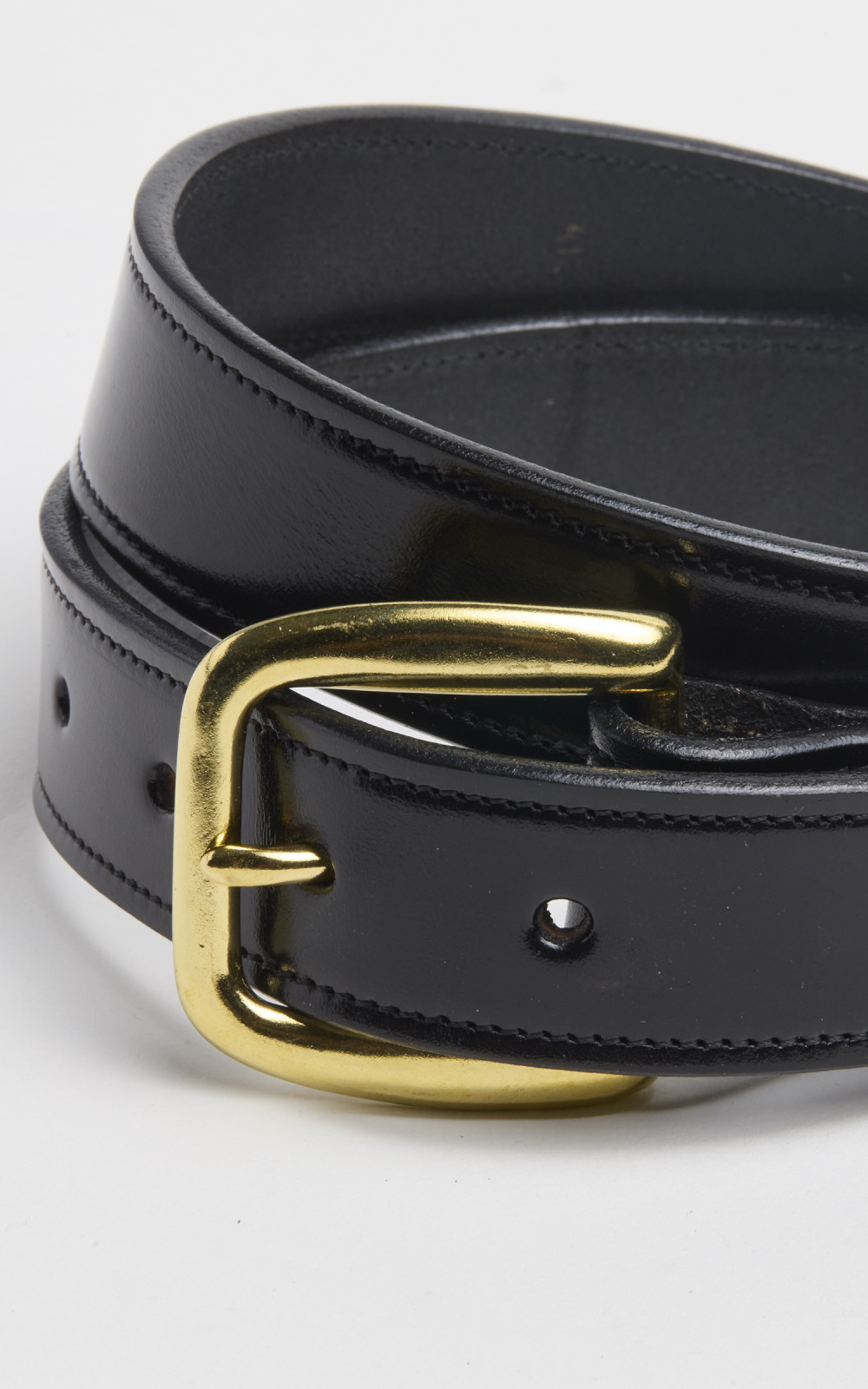 小物 TORY LEATHER Bridle Leather Stitch Belt Tory Leather Bridle Leather Stitched Belt Black | Cultizm