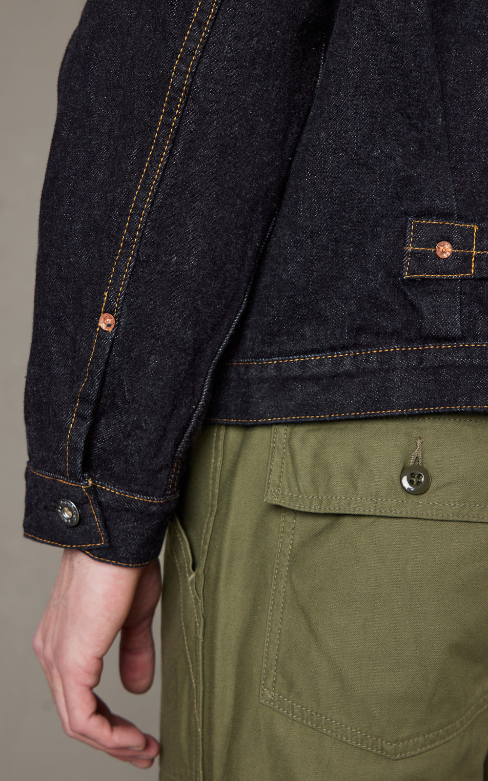 ジャケット・アウター F.O.B FACTORY GARAGE DENIM JACKET 42 FOB Factory F2432 Garage Selvedge Denim Jacket Rinsed Indigo