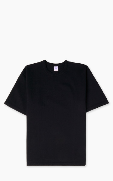 The Flat Head FN-HTK-001 Loopwheel 20oz Heavyweight T-Shirt Black