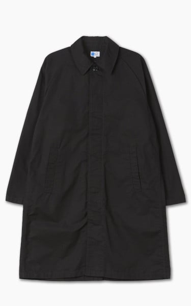 Japan Blue Balmacaan Coat Black