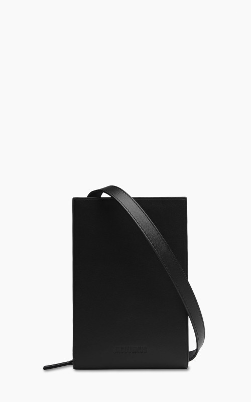 Jacquemus Le Gadju Rectangle Neck Wallet Black