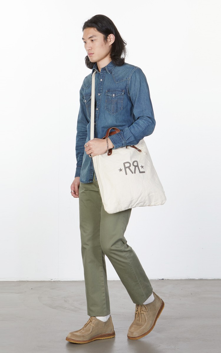 【RRL】Logo Canvas Market トート☆関税送料込み♪ RRL Canvas Logo Market Tote Natural | Cultizm