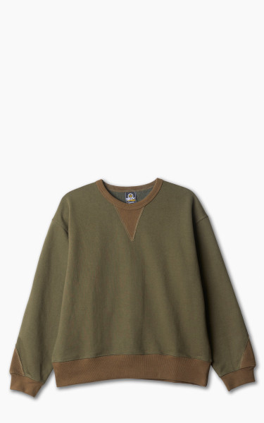 FrizmWORKS Gusset Coloration Heavyweight Sweatshirt Olive