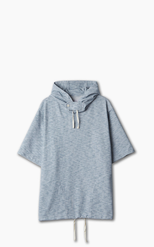 Engineered Garments Short Sleeve Hoody PC Pique Light Blue