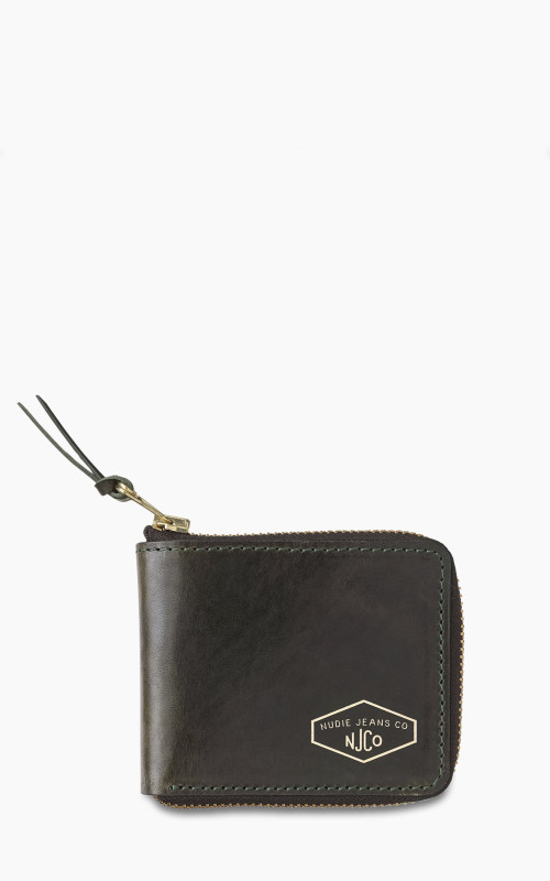 Nudie Jeans Bergendahl Wallet Zip Racing Green