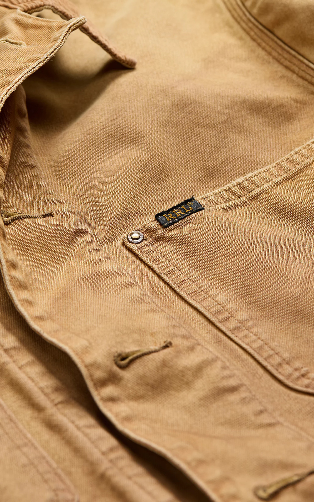 RRL Lynn Corduroy-Collar Canvas Jacket Vintage Khaki | Cultizm RRL Lynn Corduroy-Collar Canvas Jacket Vintage Khaki | Cultizm