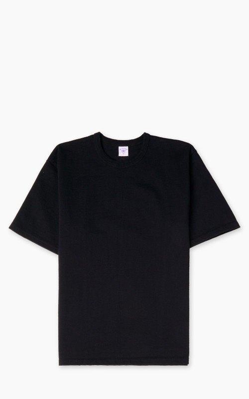 The Flat Head FN-HTK-001 Loopwheel 20oz Heavyweight T-Shirt Black
