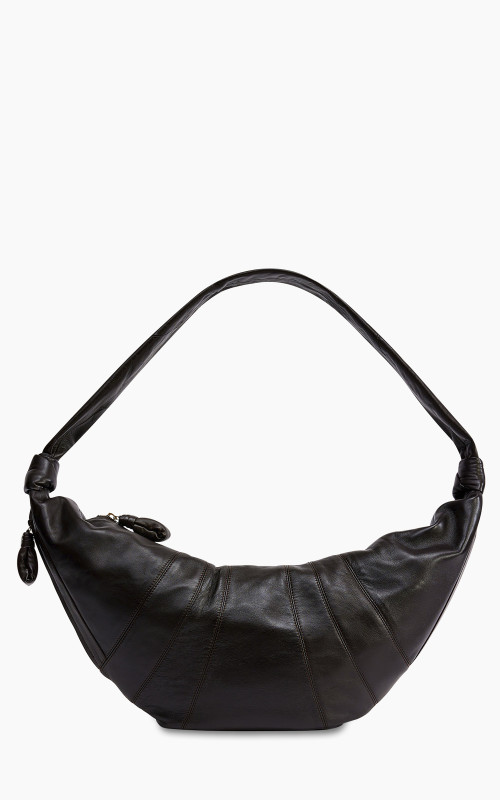 Lemaire Large Croissant Bag Soft Nappa Leather Dark Chocolate