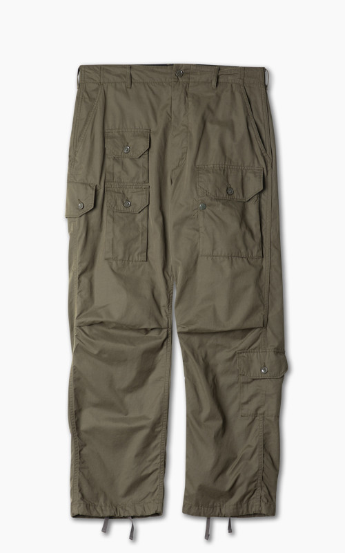 Engineered Garments Flight Pant PC Coated Cloth Olive | Cultizm
