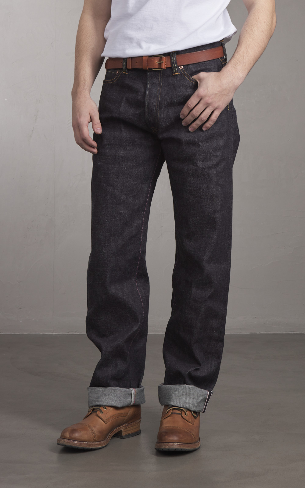 Momotaro Jeans 0906-13 Classic Straight Denim Indigo 13oz