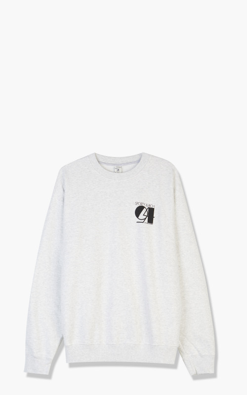 Sporty & Rich Studio Crewneck Heather Grey/Black