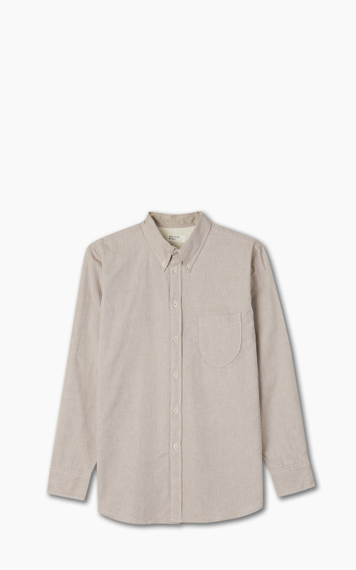 Universal Works Daybrook Shirt Organic Oxford Sand
