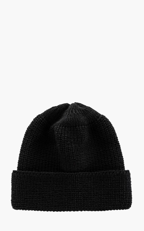 Leuchtfeuer-Strickwaren Borkum Knit Wool Beanie Black