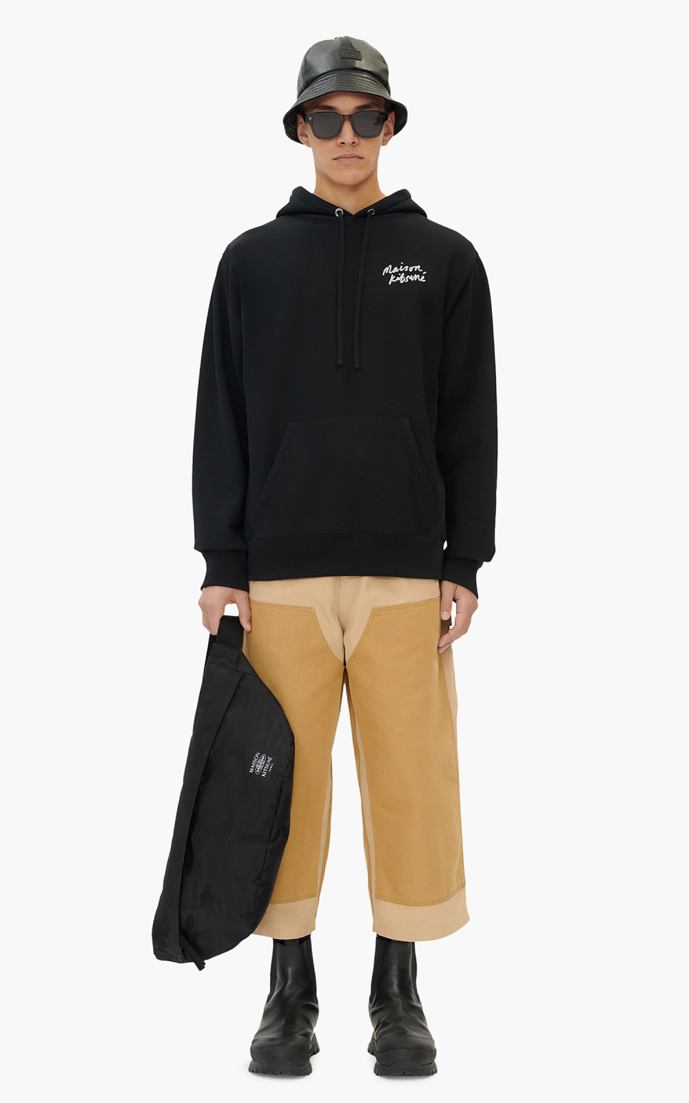 【MAISON KITSUNE】★MINI HANDWRITING CLASSIC ZIPUP フード Maison Kitsuné Mini Handwriting Relaxed Hoodie | Liberty