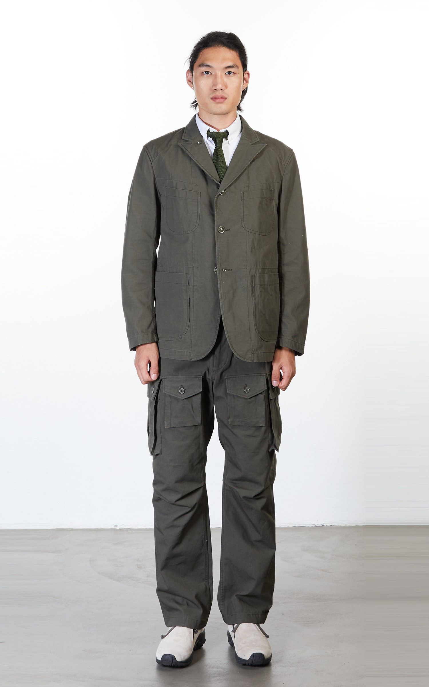 Engineered Garments Bedford Jacket Heavy Cotton Ripstop Olive | Cultizm