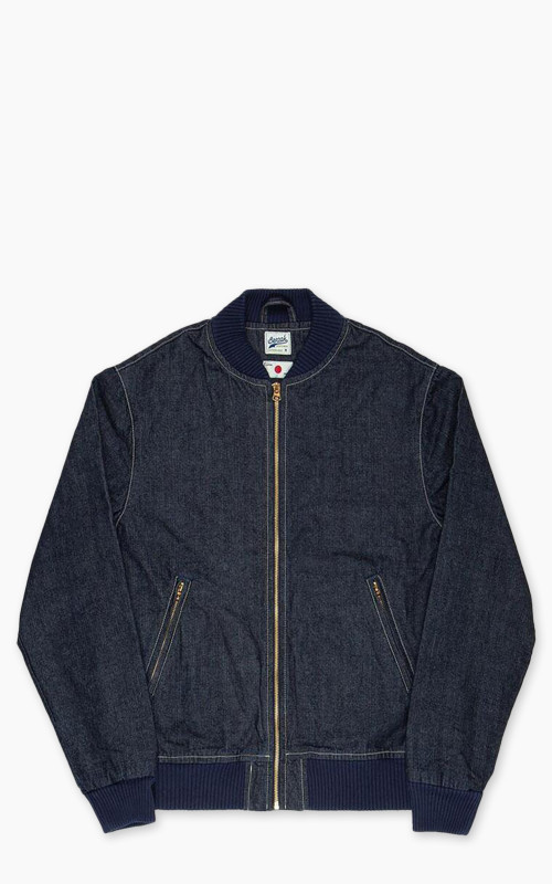 Benzak BBJ-01 Varsity Bomber Jacket Kojima Chambray 8oz