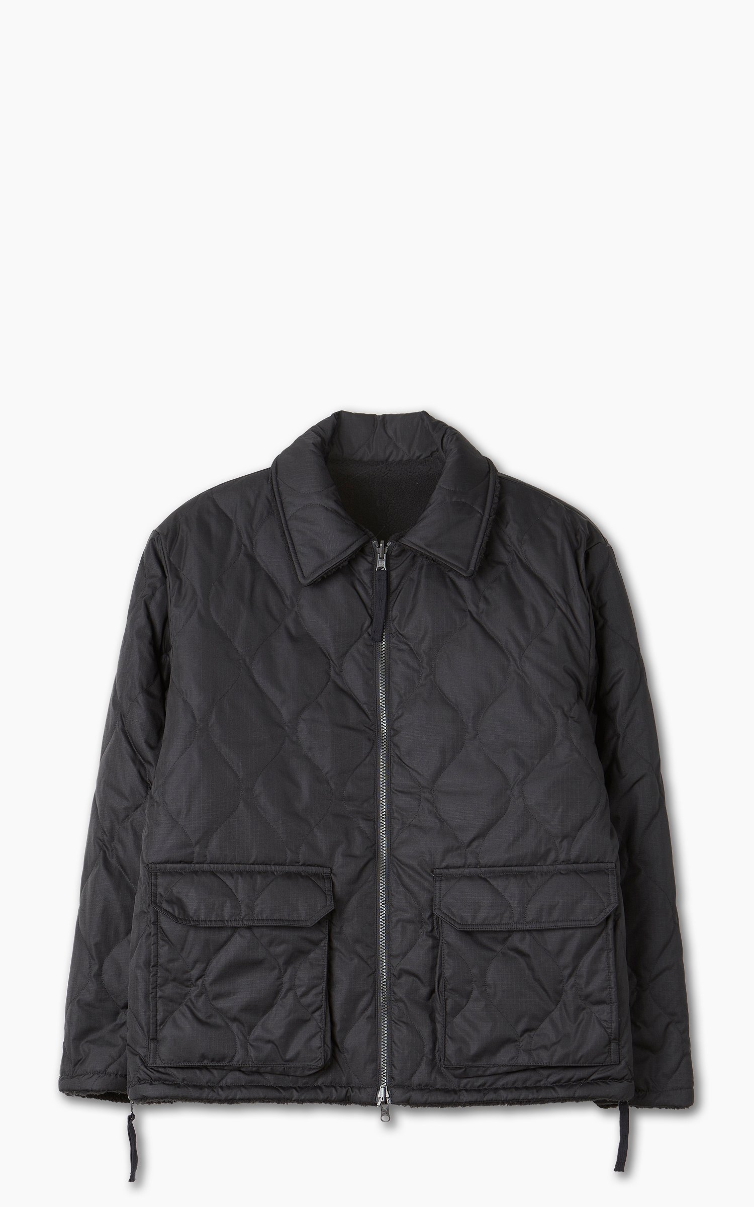 Taion Reversible Military Down Jacket Black/Black | Cultizm