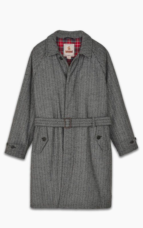 Baracuta Bal Coat Herringbone Grey