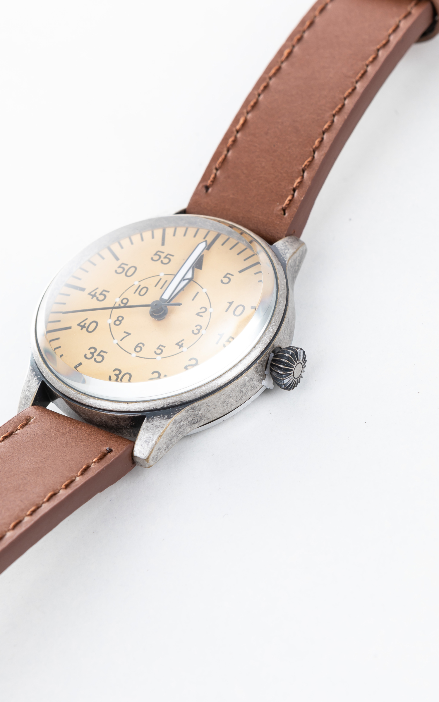 Military Surplus Vintage Army Watch Quartz Yellow/Brown | Cultizm