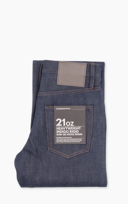 The Unbranded Brand UB721 Wide Fit Heavyweight Selvedge Indigo 21oz
