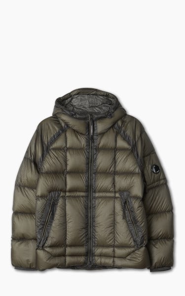 C.P. Company D.D. Shell Hooded Down Jacket Olive Night