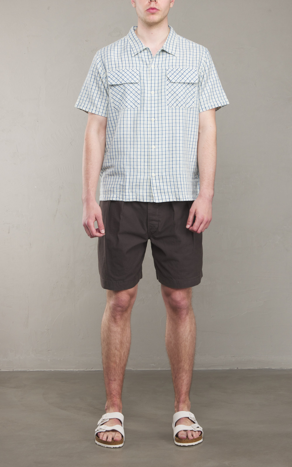 RRL Pleated Twill Short Washed Black | Cultizm