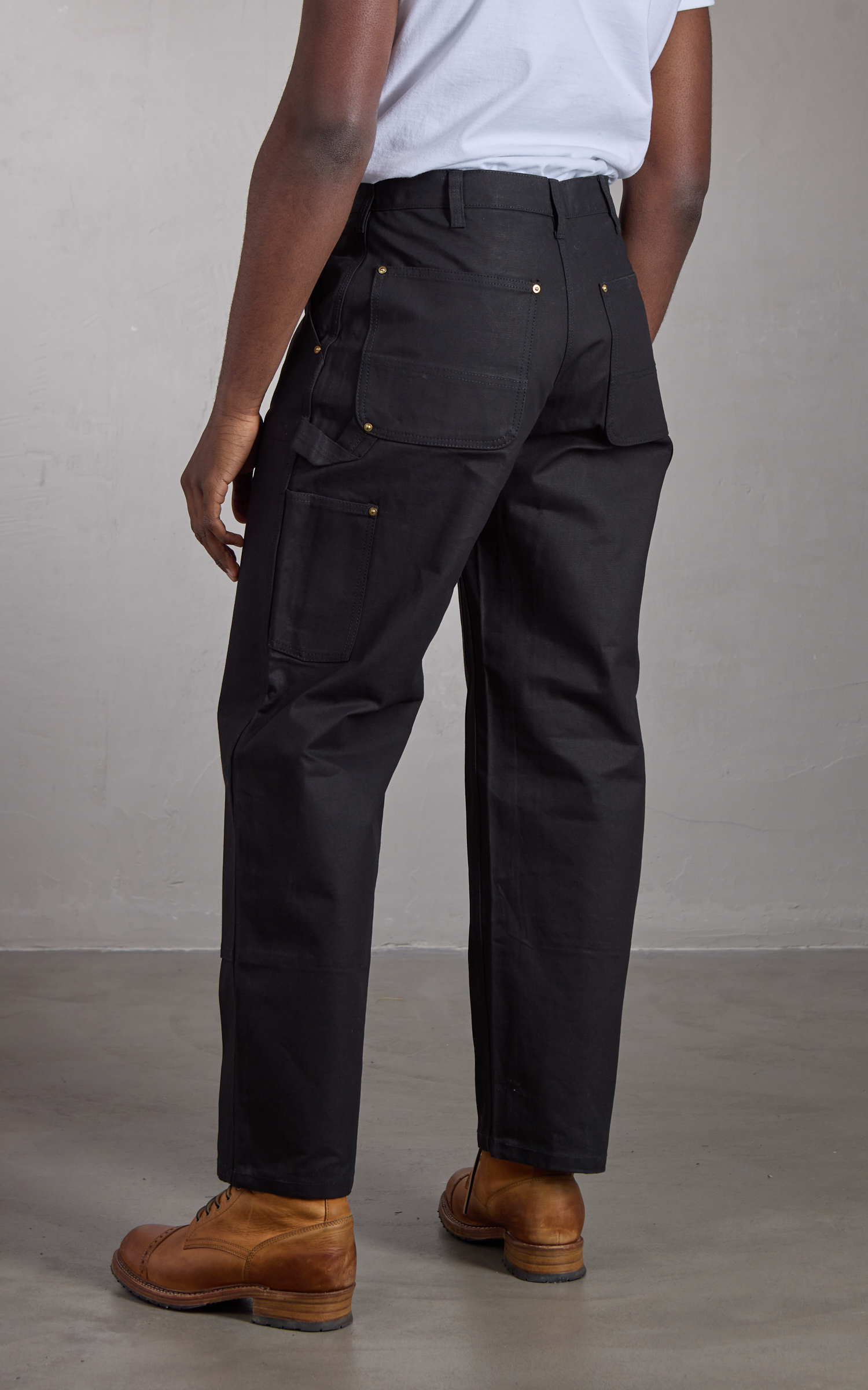 Houston Double Knee Painter Pants Duck Canvas Black | Cultizm