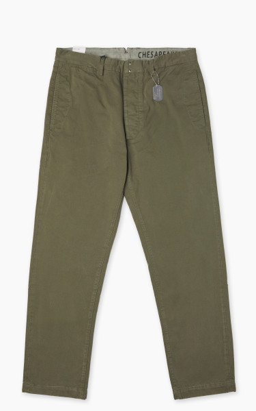 Chesapeake&#039;s Hermann Chino Pant Gabardine Military Green