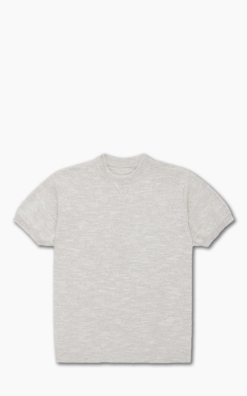 3sixteen Knit T-Shirt Natural Marled Yarn