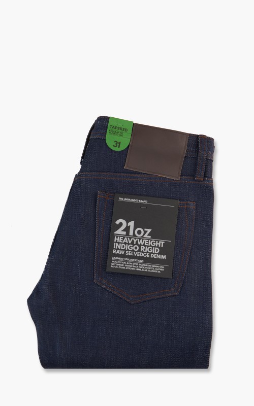 The Unbranded Brand UB221 Tapered Fit Heavyweight Selvedge Indigo 21oz UB221