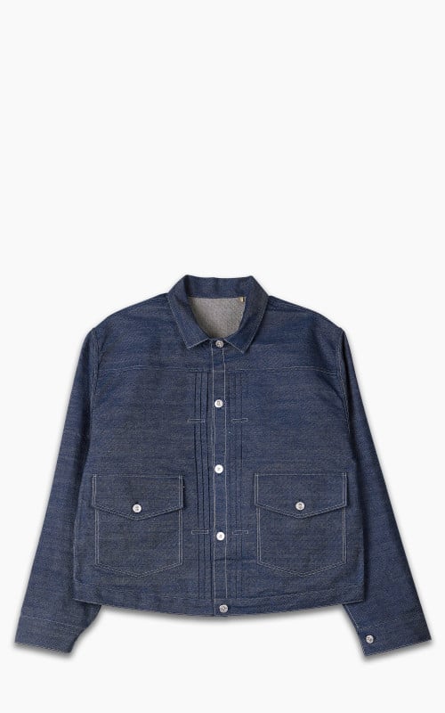Levi's® Vintage Clothing 1879 Pleated Blouse Jacket Natural Indigo Rigid