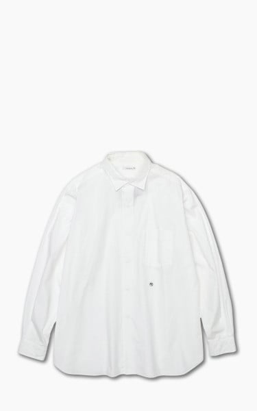 Nanamica Regular Collar Wind Shirt Off White