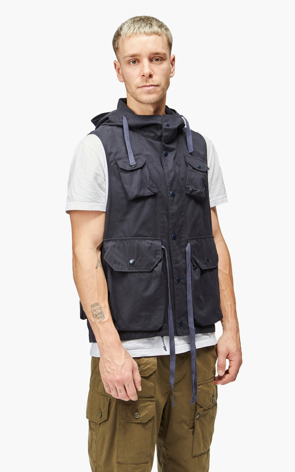 engineered garments hooded vest 旧タグ engineered garments hooded vest 旧タグ - メルカリ