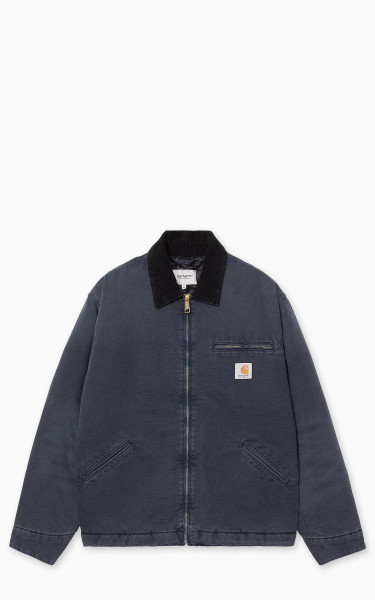 Carhartt WIP OG Detroit Jacket Dearborn Canvas Stone Dark Navy/Black