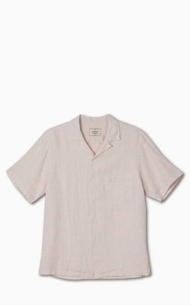 Portuguese Flannel Linen Camp Collar Shirt Raw