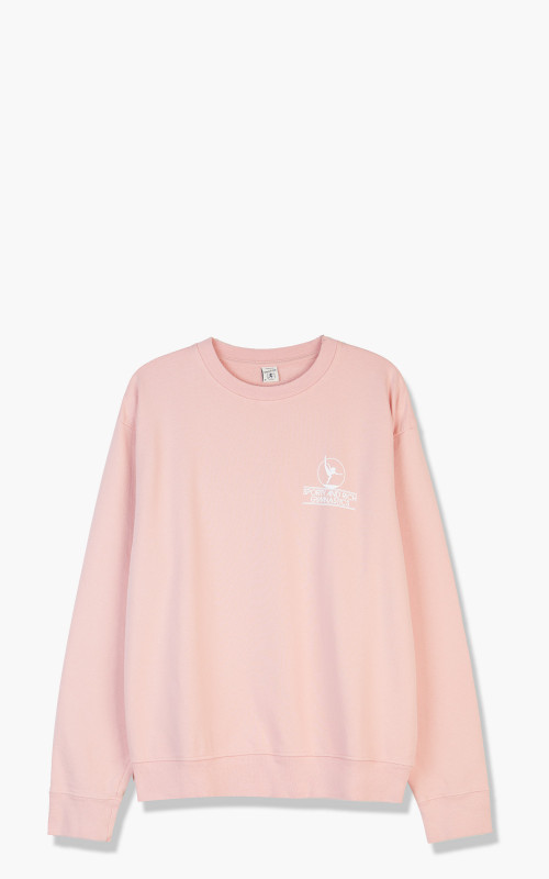 Sporty & Rich Gymnastics Crewneck Rose/White