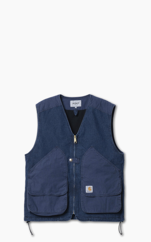 Carhartt WIP Alma Vest Blue Stone Washed