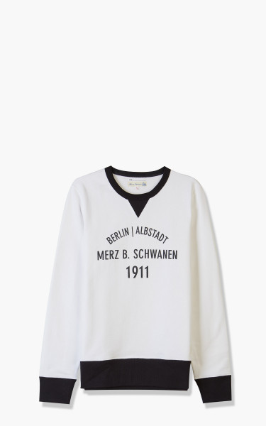 Merz b. Schwanen TR348BA Sweatshirt White/Black