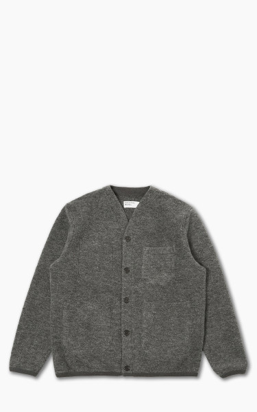 Universal Works Cardigan Wool Fleece Grey Marl