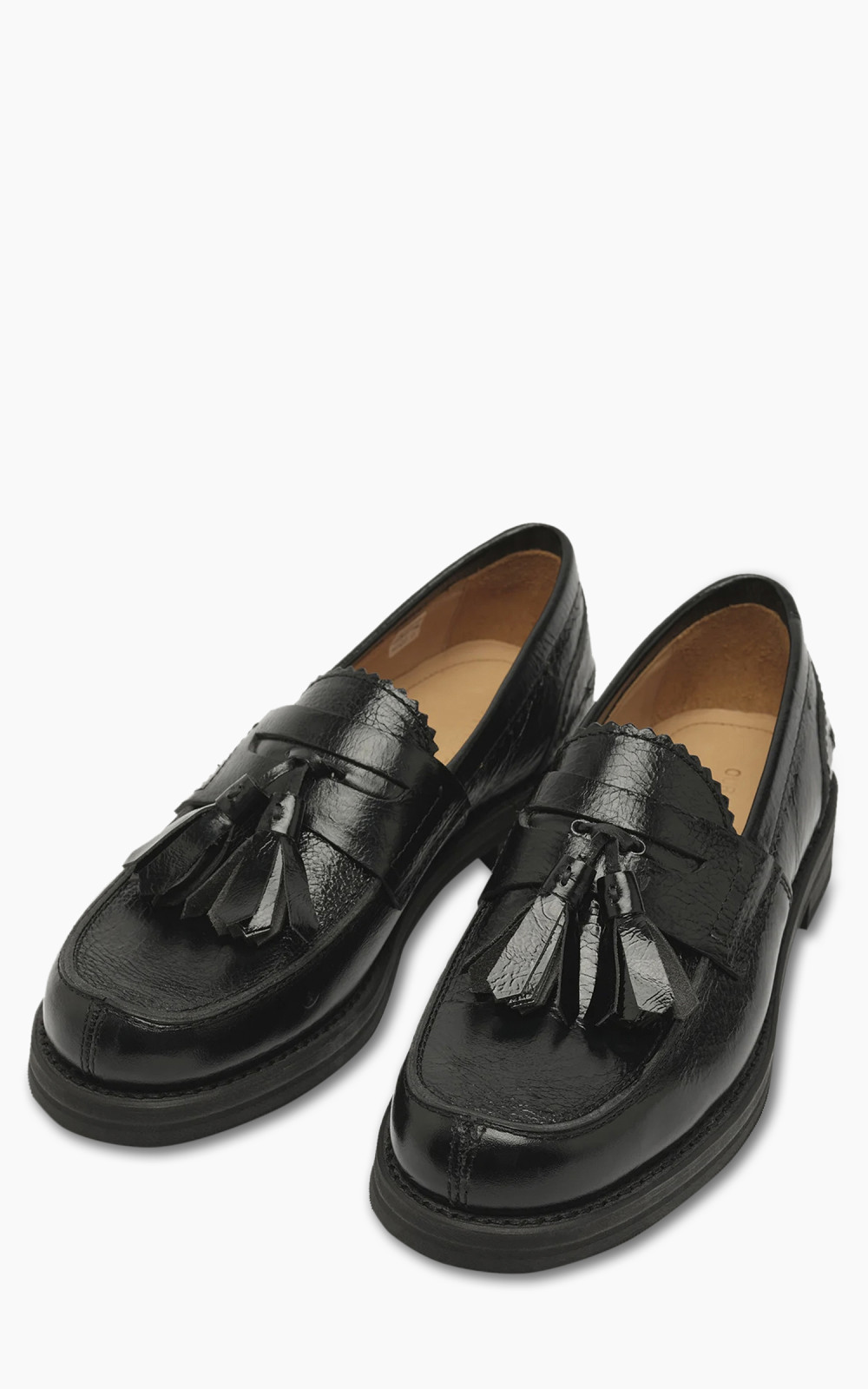 ★OUR LEGACY★ タッセル ローファー TASSEL LOAFER Our Legacy Tassel Loafer Black Crackle Patent Leather