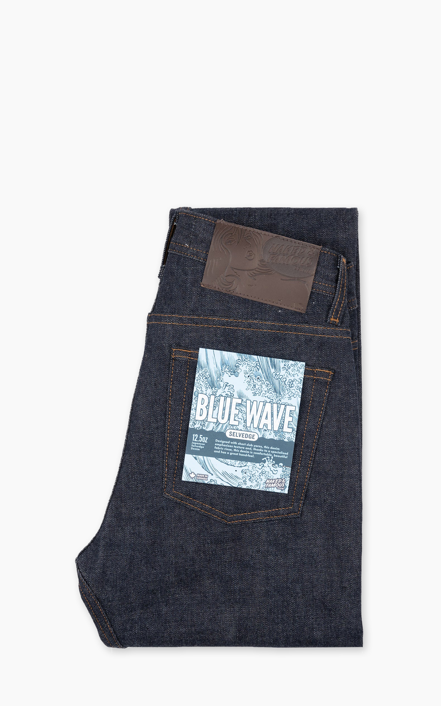 Naked & Famous Denim Weird Guy Blue Wave Selvedge 12.5oz Cultizm