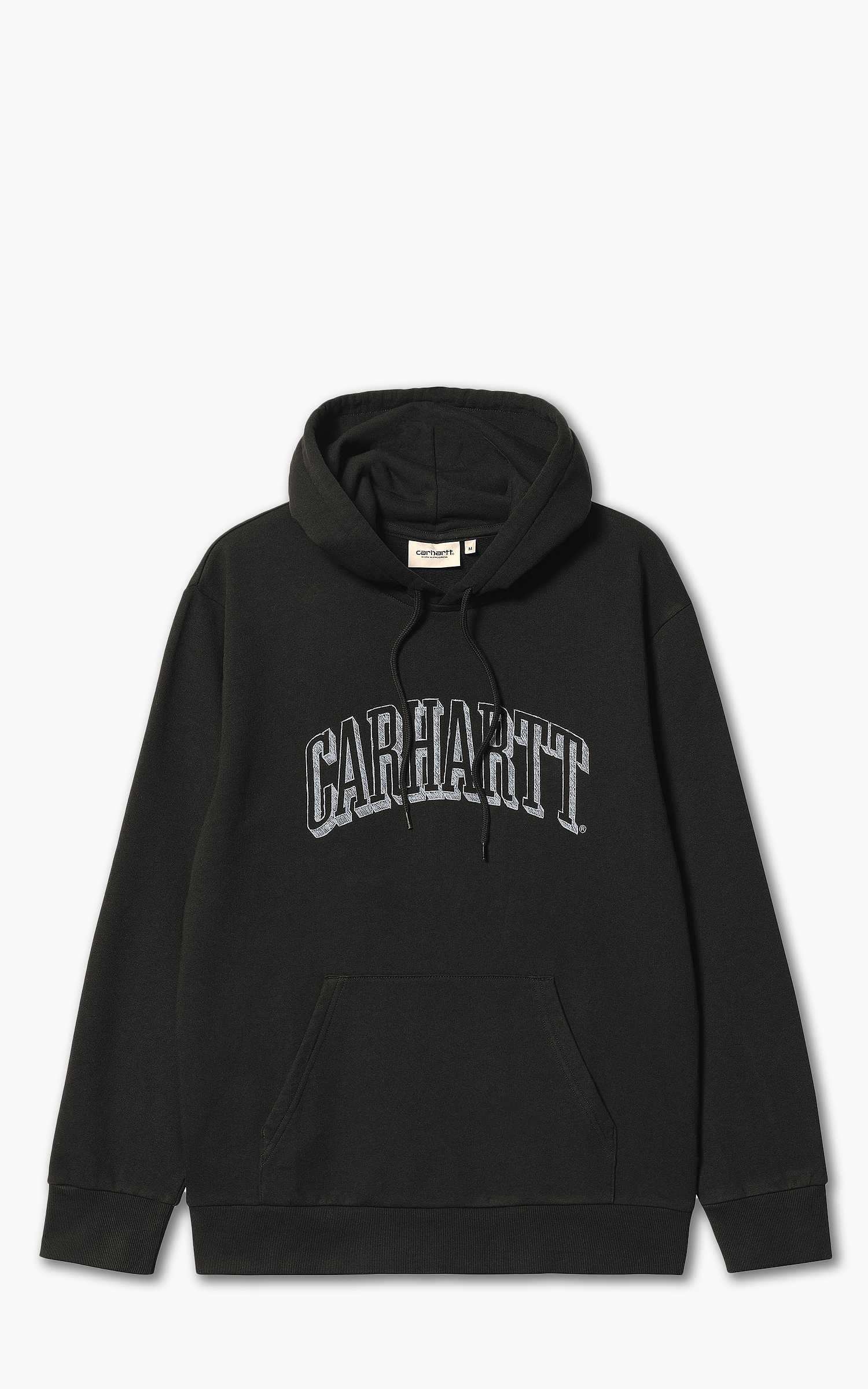 Carhartt WIP Hooded Scrawl Sweatshirt Black/Misty Sky | Cultizm