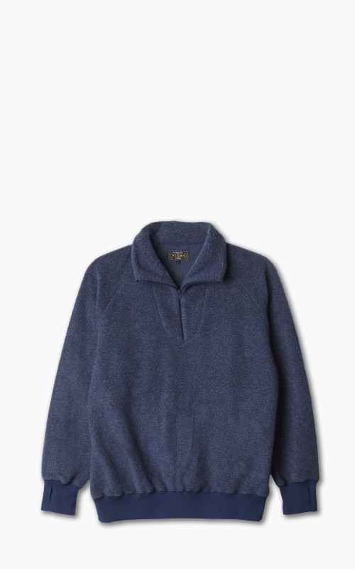 Beams Plus MIL Half Zip Fleece Navy