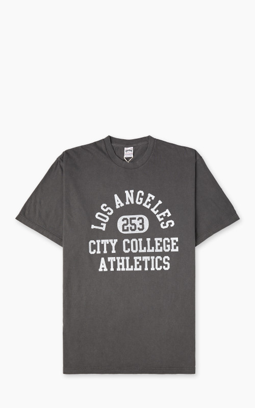Houston Pigment Dyed (Los Angeles) Print T-Shirt Black